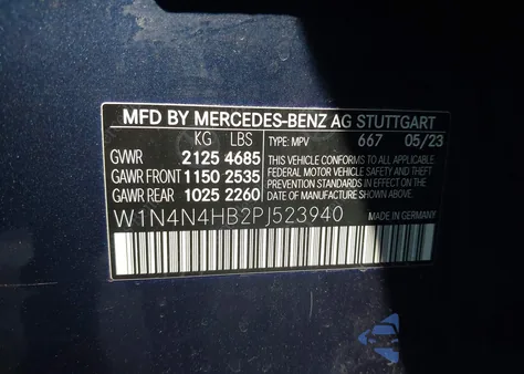 2023 Mercedes-Benz Gla 250 4Matic from USA, damaged, VIN W1N4N4HB2PJ523940
